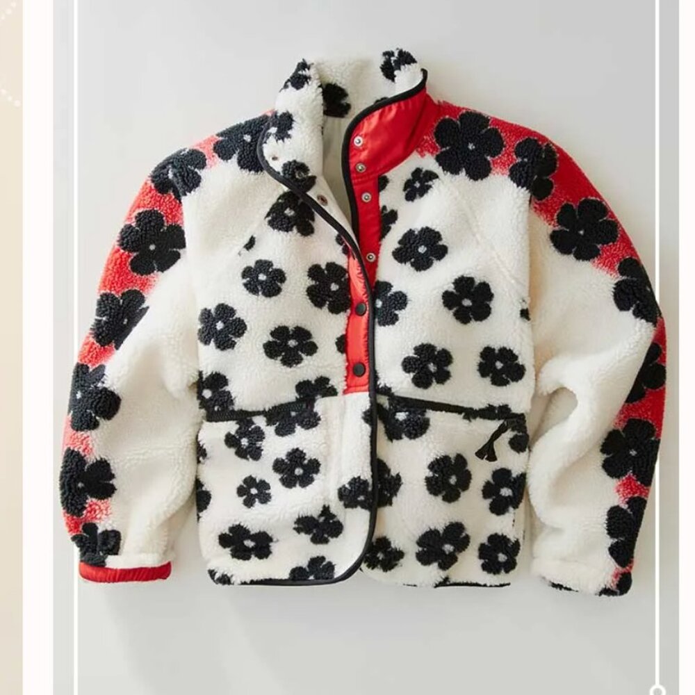 Free People Hit the Slopes Printed Fleece Jacket 🌺 - Picture 9 of 10